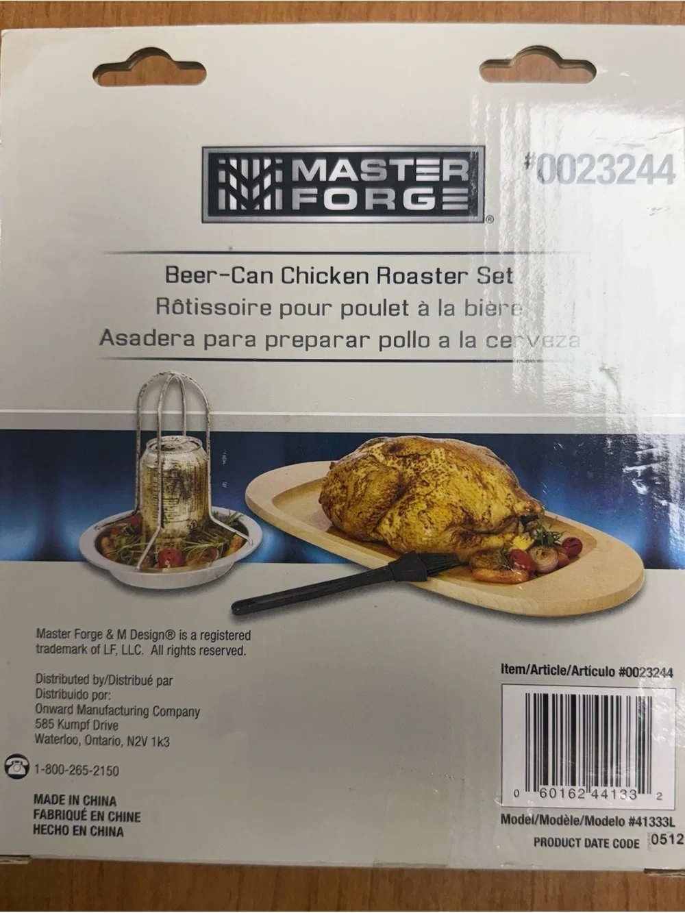 Master Forge Beer-Can Chicken Roaster Set - Stainless Steel - Picture 2 of 2